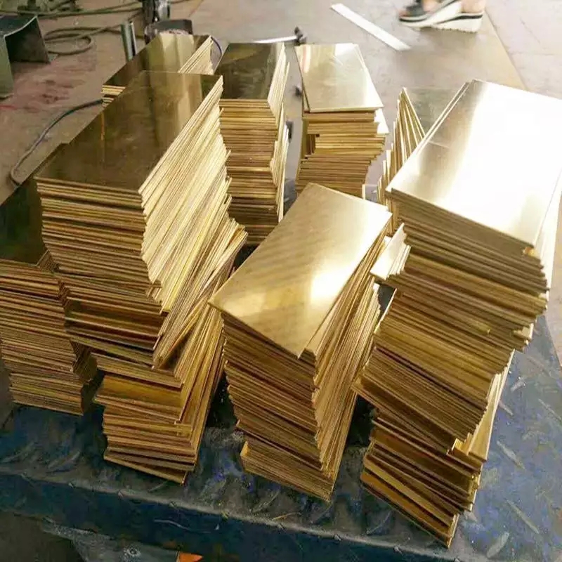 H62 Bright Bronze Board Specification 15*1500*600mm H59 Pressing Crusher Cross Copper Panel